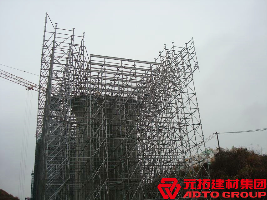 古溪大桥项目使用元拓盘扣式脚手架 